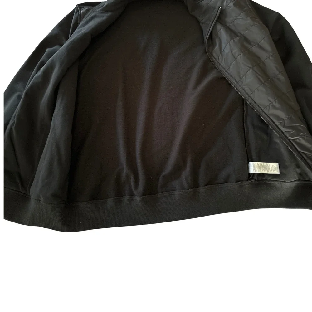 Michael Kors Mens Quilted Puffer Jacket Bomber Style Black Full Zip Size M - Picture 11 of 11